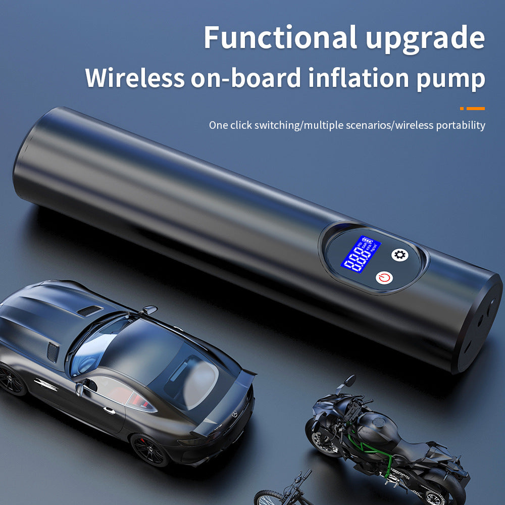 Car Wireless Air Pump Motorcycle Car Tire Pump Mini Outdoor Portable Application emergency pump