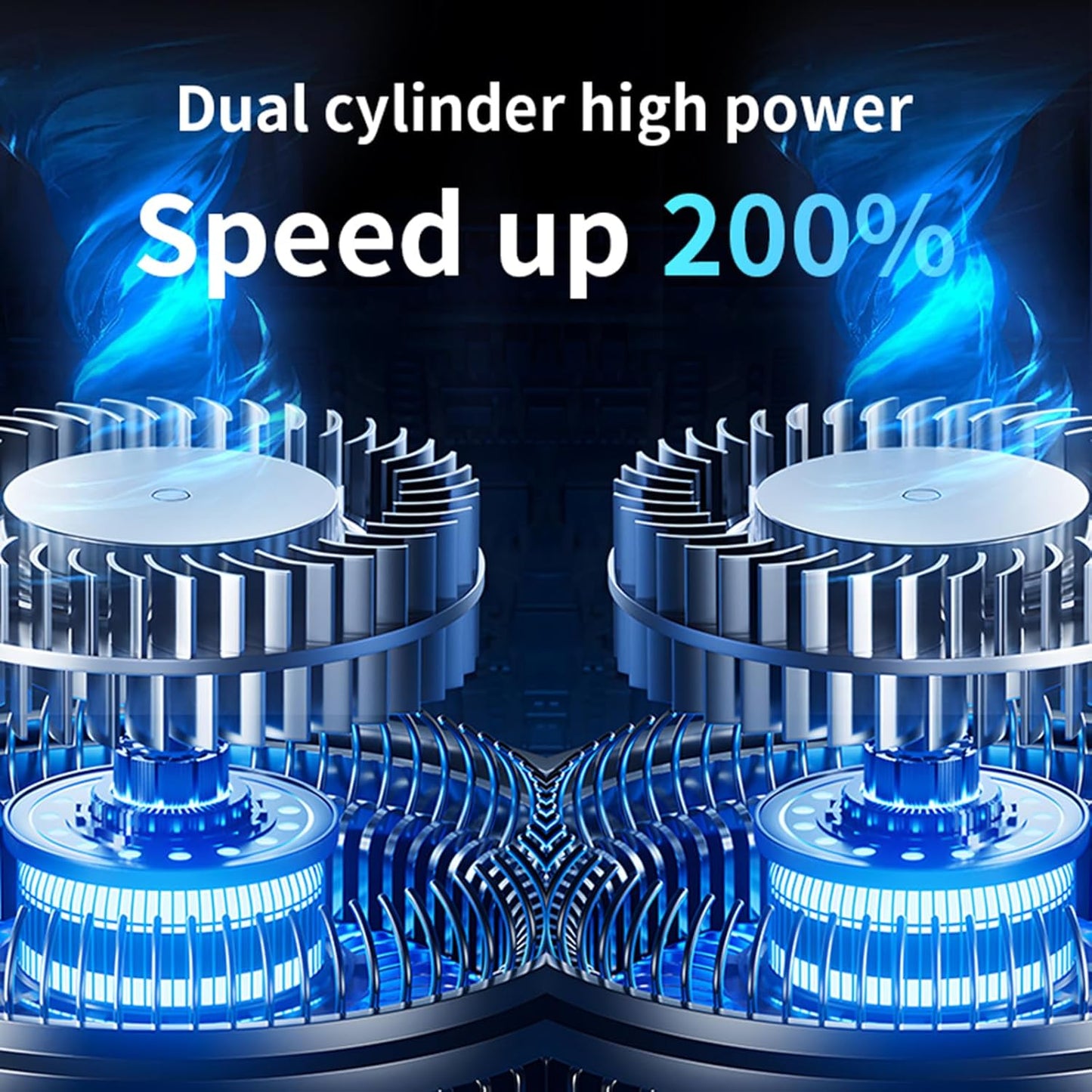 Tire Inflator Portable Air Compressor with Jump Starter, 150 PSI & 20000mAh Portable Air Pump with Twin Cylinder, DC 12V Electric Tire Pump with Emergency Light and Type-C Power Bank Charger